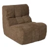Xenos Fauteuils-Fauteuil chenille - bruin - 87x72x66 cm