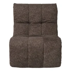 Xenos Fauteuils-Fauteuil chenille - donkerbruin - 87x72x66 cm
