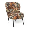 Xenos Fauteuils-Fauteuil Frida - gebloemd - 77x69x60 cm