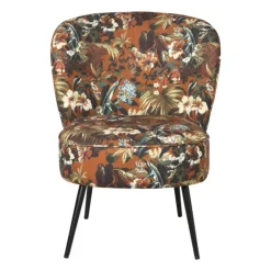 Xenos Fauteuils-Fauteuil Frida - gebloemd - 77x69x60 cm