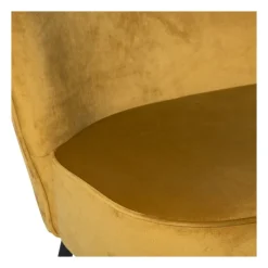 Xenos Fauteuils-Fauteuil Frida - geel - 77x69x60 cm
