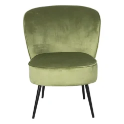 Xenos Fauteuils-Fauteuil Frida - groen - 77x69x60 cm