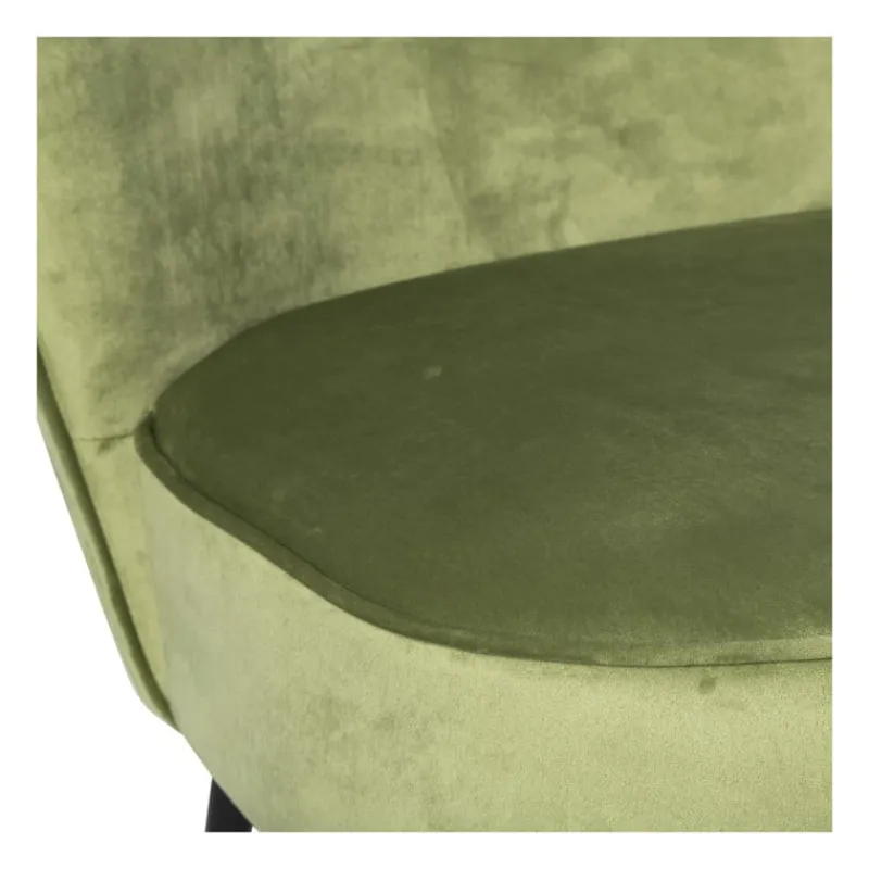 Xenos Fauteuils-Fauteuil Frida - groen - 77x69x60 cm