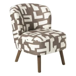 Xenos Fauteuils-Fauteuil japandi - beige - 69x66x56 cm
