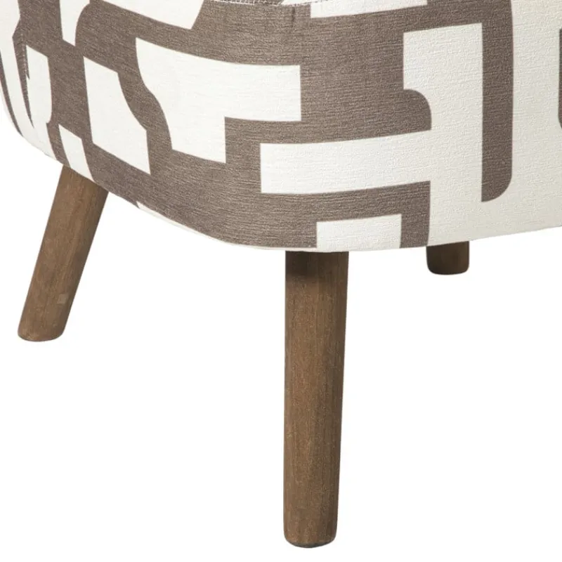 Xenos Fauteuils-Fauteuil japandi - beige - 69x66x56 cm