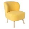 Xenos Fauteuils-Fauteuil Sita - geel - 69x56x66 cm