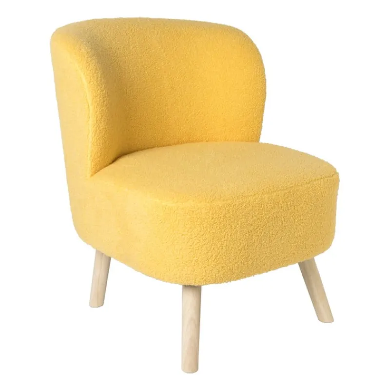 Xenos Fauteuils-Fauteuil Sita - geel - 69x56x66 cm