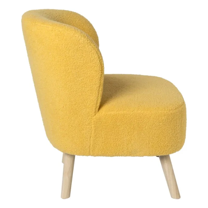 Xenos Fauteuils-Fauteuil Sita - geel - 69x56x66 cm