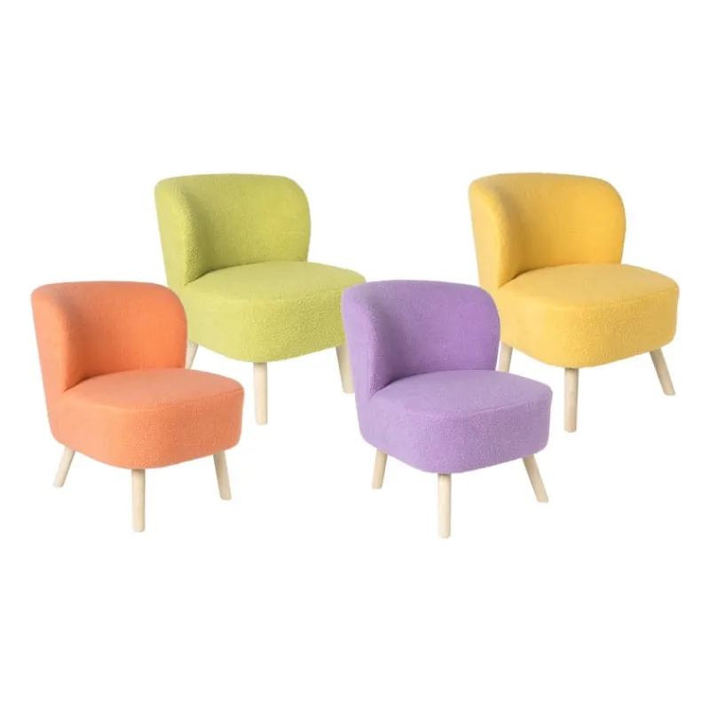 Xenos Fauteuils-Fauteuil Sita - geel - 69x56x66 cm
