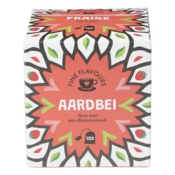 Xenos Thee-Fine flavours vruchten thee - aardbei - 10 zakjes