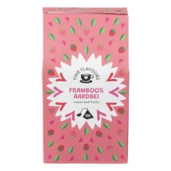 Xenos Thee-Fine flavours zwarte thee - aardbei - 15 piramide zakjes