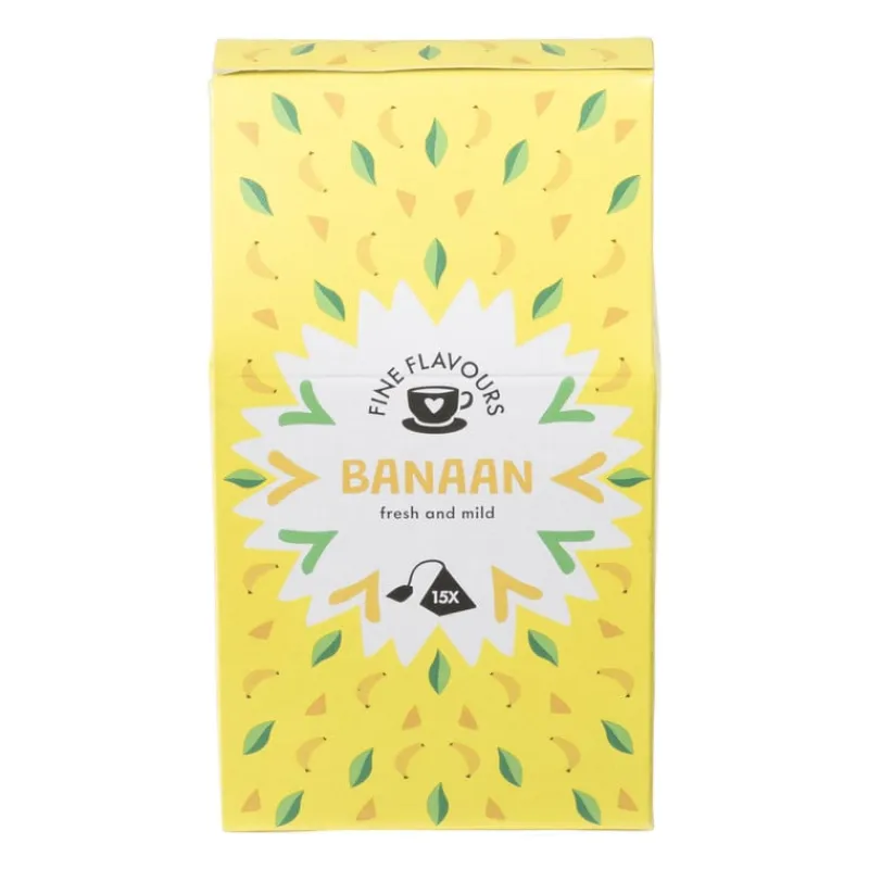 Xenos Thee-Fine flavours zwarte thee - banaan - 15 piramide zakjes