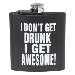 Xenos Kerstcadeaus-Flacon awesome - zwart/wit - 11.2x9.4x2.2 cm