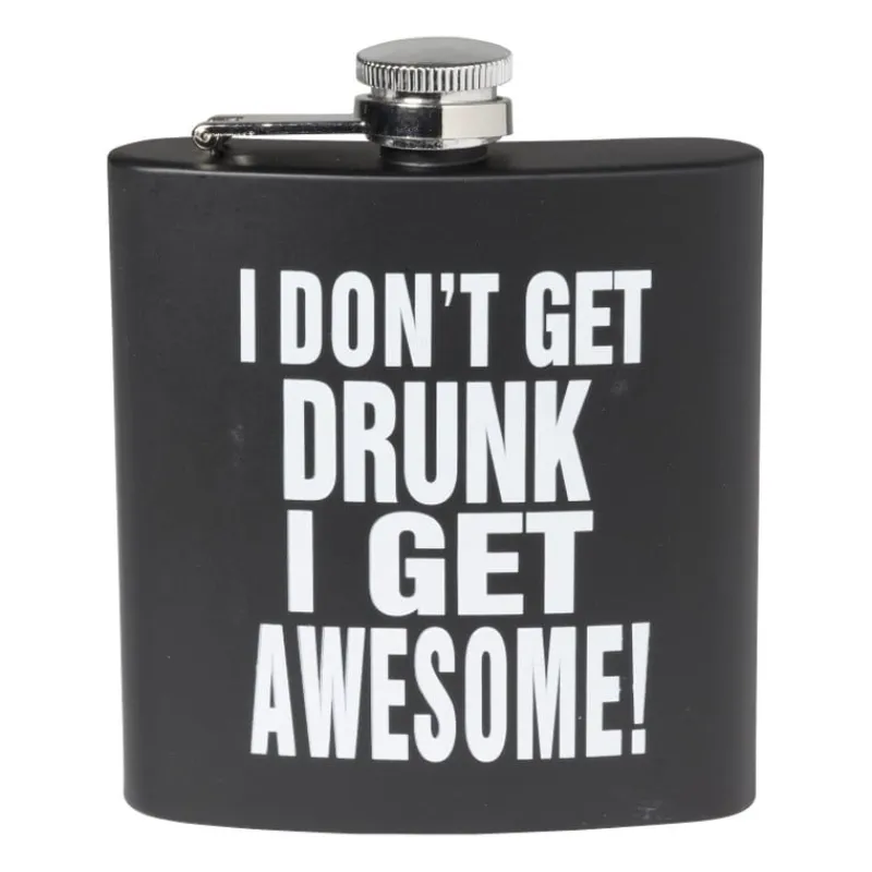 Xenos Kerstcadeaus-Flacon awesome - zwart/wit - 11.2x9.4x2.2 cm
