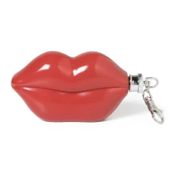 Xenos Kerstcadeaus-Flacon lips - rood - 6.5x12x3.5 cm