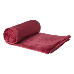 Xenos Kerstcadeaus|Plaids-Fleece deken - bordeauxrood - 200x150 cm