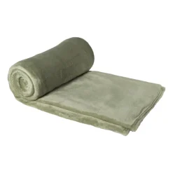 Xenos Plaids-Fleece deken - groen - 200x150 cm