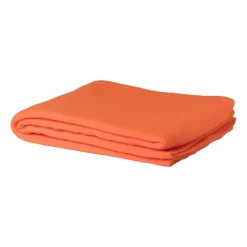 Xenos Plaids-Fleece deken - oranje - 160x130 cm