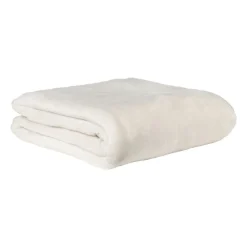 Xenos Plaids-Fleece deken - wit - 200x150 cm