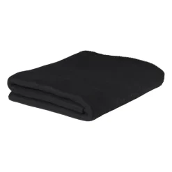 Xenos Plaids-Fleece deken - zwart - 160x130 cm