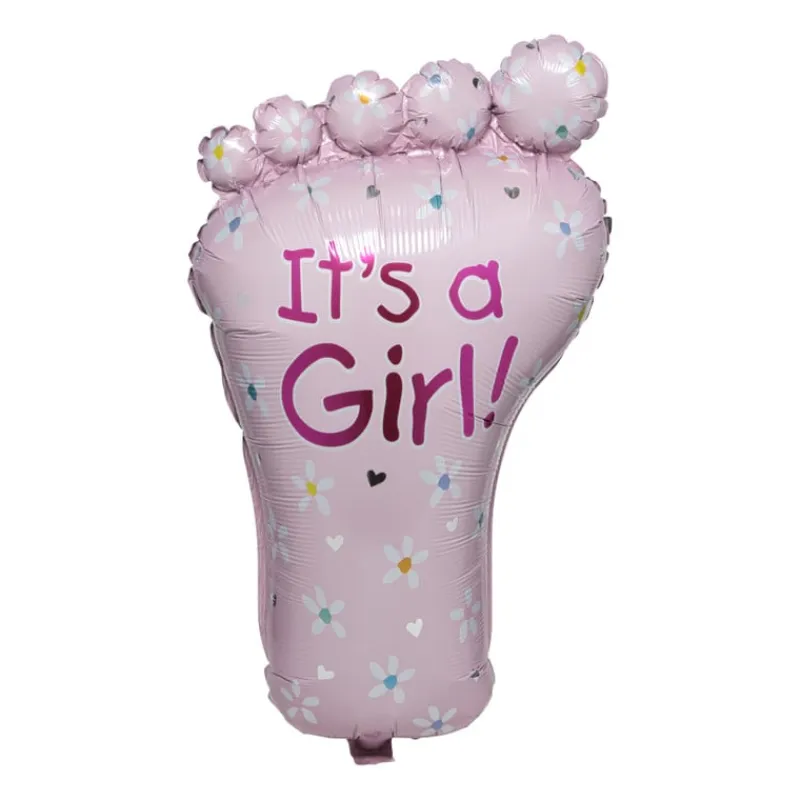Xenos Ballonnen|Babyshower-Folieballon it's a girl - roze - 65 cm