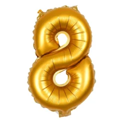 Xenos Ballonnen|Verjaardagen-Folieballon XL - cijfer 8 - 60 cm