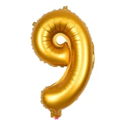 Xenos Ballonnen|Verjaardagen-Folieballon XL - cijfer 9 - 60 cm