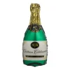 Xenos Ballonnen|Verjaardagen-Folieballon XL champagnefles - groen/goud - 93 cm