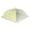 Xenos Foodcovers|Buitenservies-Foodcover citroen - geel/wit - 45x45 cm