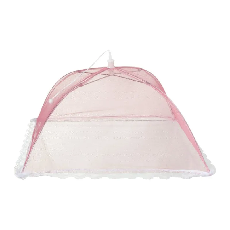 Xenos Foodcovers-Foodcover paraplu - roze - 35x35x20 cm