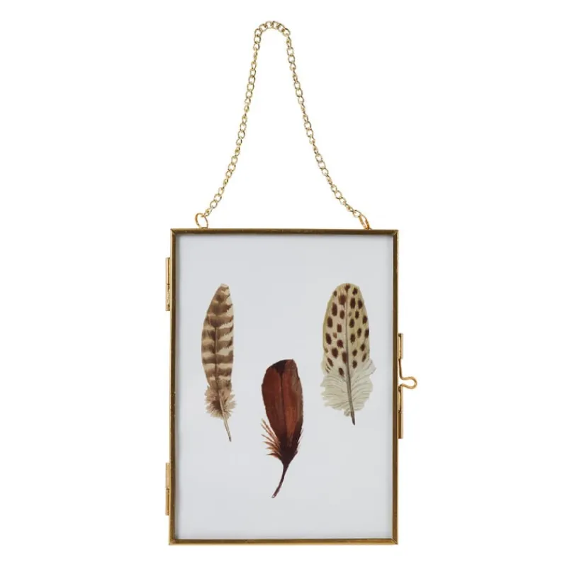 Xenos Fotolijsten-Fotolijst aan ketting - goud - 13x18 cm