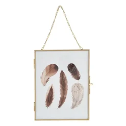 Xenos Fotolijsten-Fotolijst aan ketting - goud - 18x23 cm