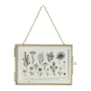 Xenos Fotolijsten-Fotolijst aan ketting liggend - goudkleurig - 15x10 cm