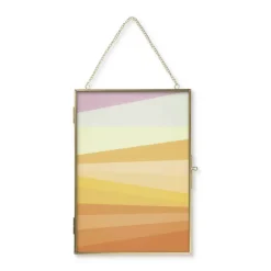 Xenos Fotolijsten-Fotolijst aan ketting staand - goud - 21x30 cm