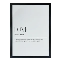 Xenos Kerstcadeaus|Fotolijsten-Fotolijst basic - zwart - 50x70 cm