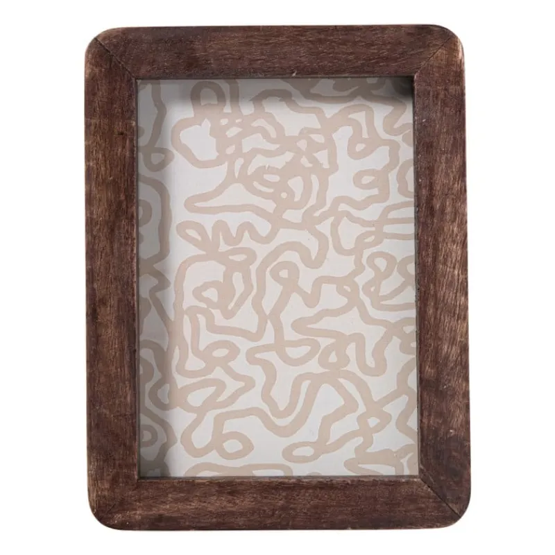 Xenos Fotolijsten-Fotolijst hout groot - bruin - 12.7x17.8 cm