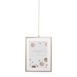 Xenos Fotolijsten-Fotolijst met ketting - 20x15x1 cm - goudkleurig