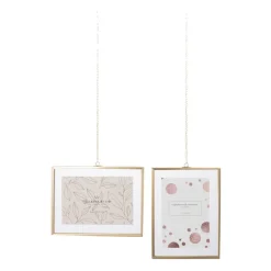 Xenos Fotolijsten-Fotolijst met ketting - 20x15x1 cm - goudkleurig