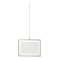 Xenos Fotolijsten-Fotolijst met ketting - 15x20x1 cm - goudkleurig