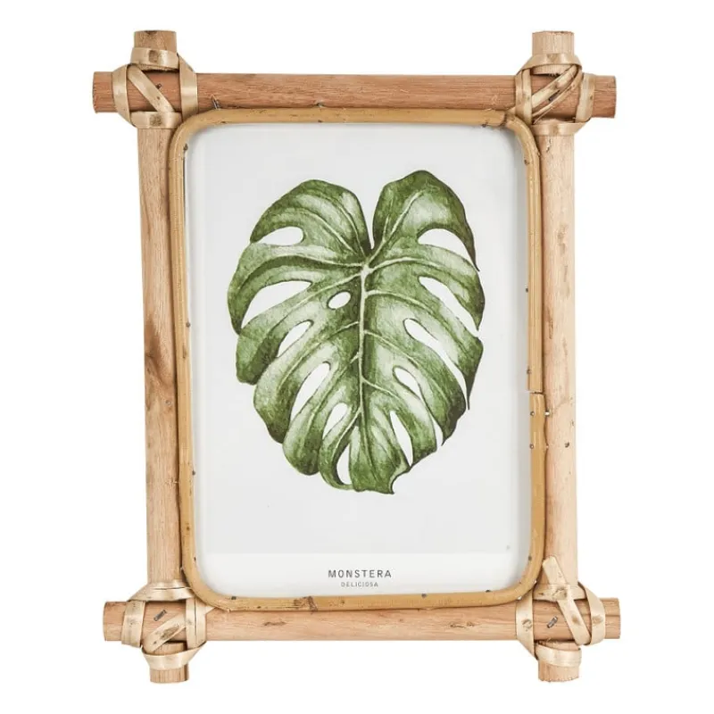 Xenos Fotolijsten-Fotolijst met rotan frame - 13x18 cm