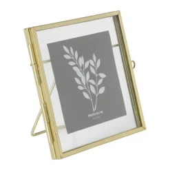 Xenos Fotolijsten-Fotolijst mini - goudkleurig - 10x10 cm