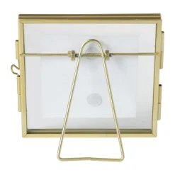 Xenos Fotolijsten-Fotolijst mini - goudkleurig - 10x10 cm