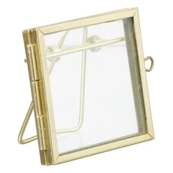 Xenos Fotolijsten-Fotolijst mini - goudkleurig - 6x6 cm
