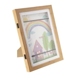 Xenos Fotolijsten-Fotolijst voor tekeningen - bruin - 32x23x3 cm