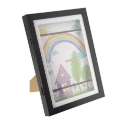 Xenos Fotolijsten-Fotolijst voor tekeningen - zwart - 32x23x3 cm