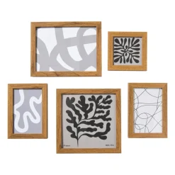 Xenos Fotolijsten-Fotolijstjes - hout - set van 5