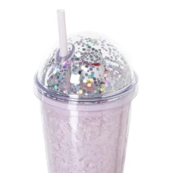 Xenos Kinderservies|Kerstcadeaus-Funny beker kat - roze - 450 ml