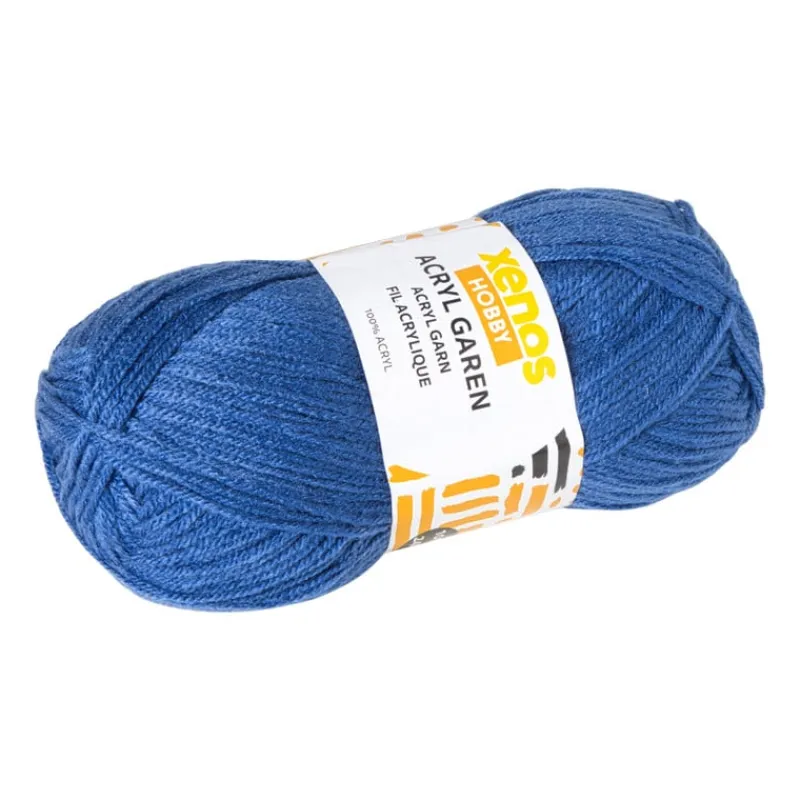 Xenos Garen-Garen acryl - blauw - 100 gram - 240 meter