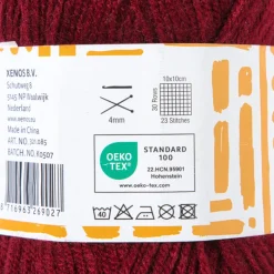 Xenos Garen-Garen acryl - bordeauxrood - 100 gram - 240 meter