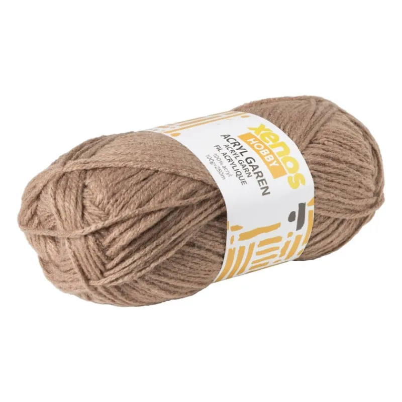 Xenos Garen-Garen acryl - bruin - 100 meter